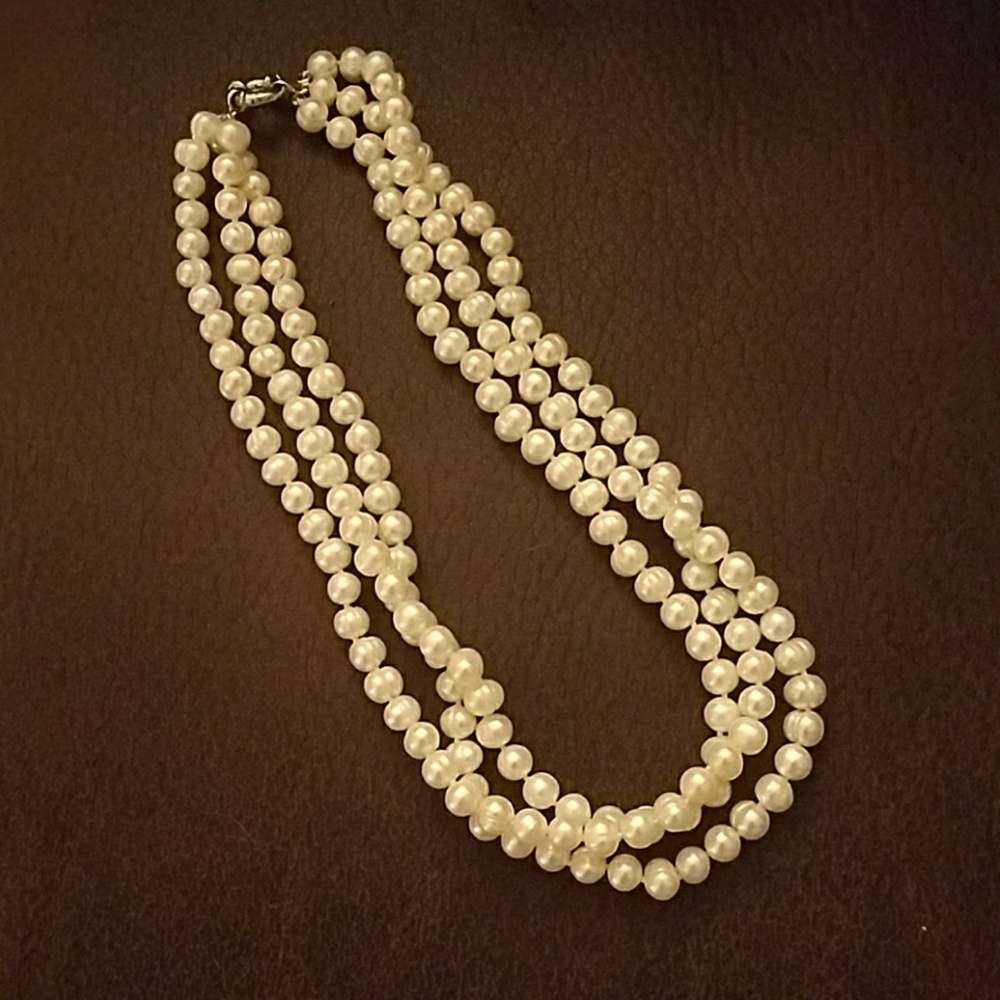 Pearl Necklace, chunky, costume