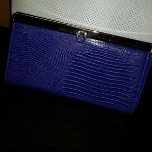 Colbalt Blue Snakeskin Wallet👛