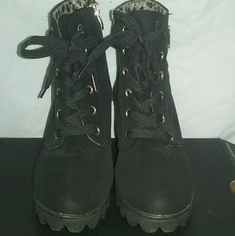 Black Suede Booties