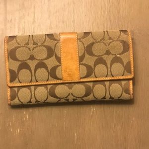 Large coach wallet