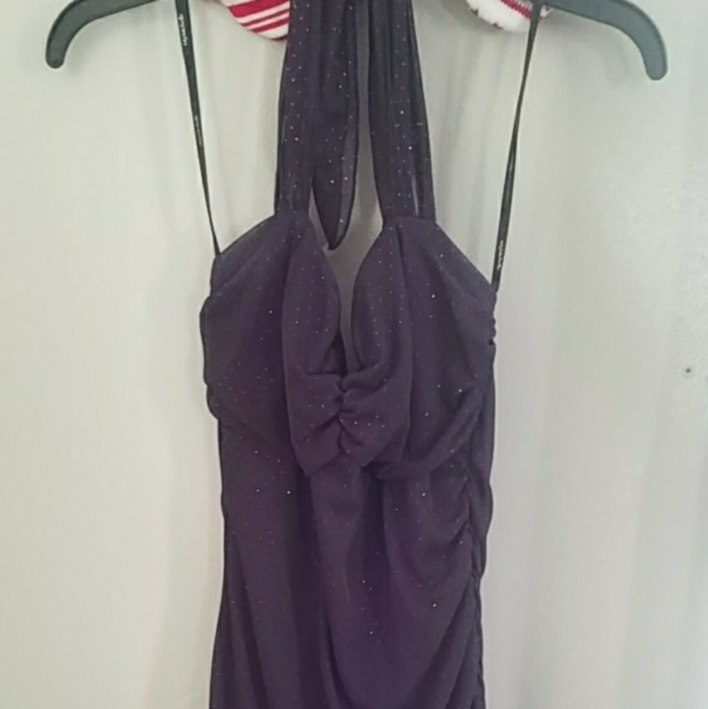 Purple dress with sparkles