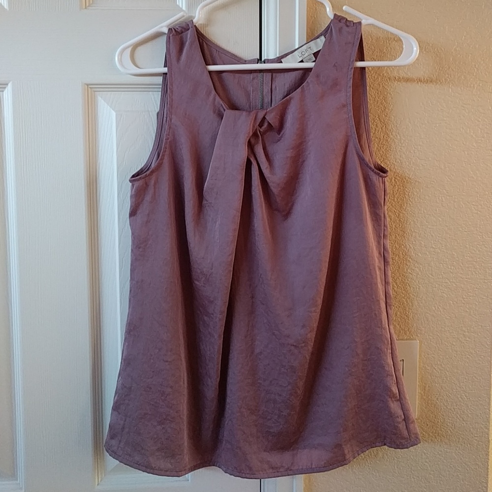 Sleeveless Lavender Blouse