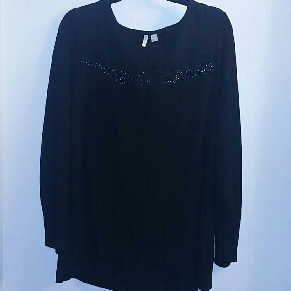 Black sweater thin material
