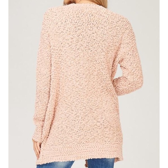 Last 1️⃣ Blush Popcorn Cozy Open Cardigan - Picture 5 of 5