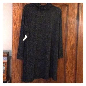 Tunic style turtleneck top