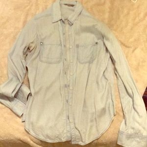 Soft chambray button down shirt