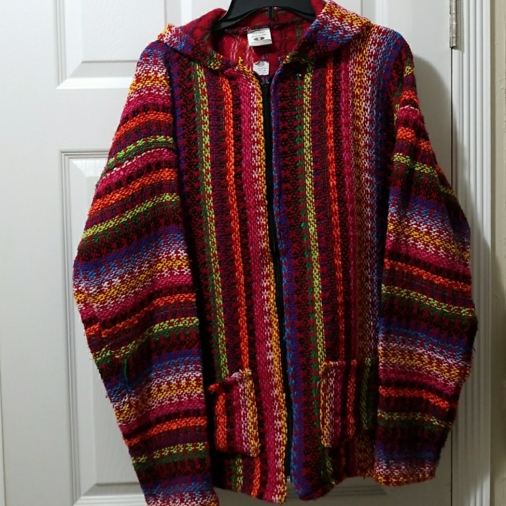 Mexican blanket hoodie