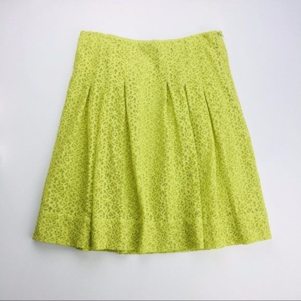 HD In Paris ANTHROPOLOGY Green Lime Skirt Womens S