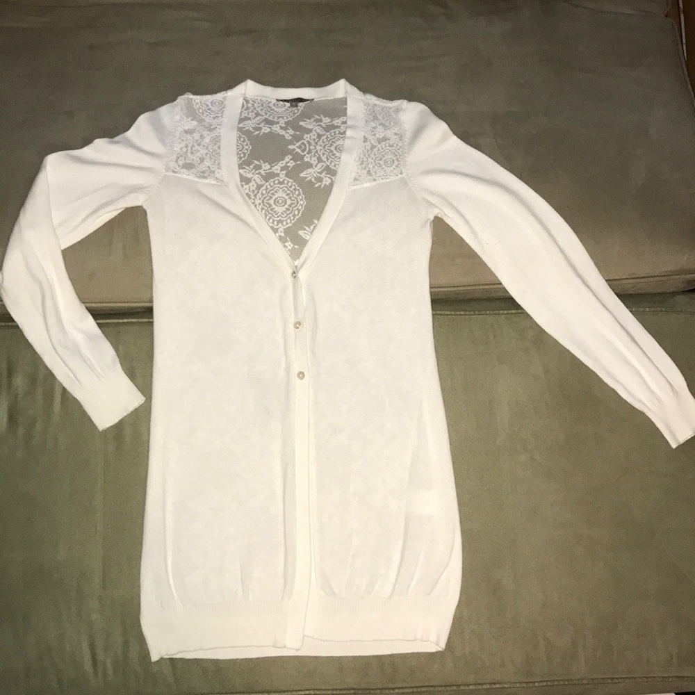 Brixon Ivy Cardigan (lace back) Size: Small