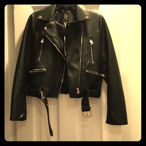 Zara faux leather Moto jacket