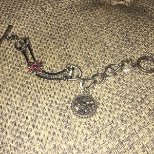 8 inch Lucky Brand Silver Tone Bracelet