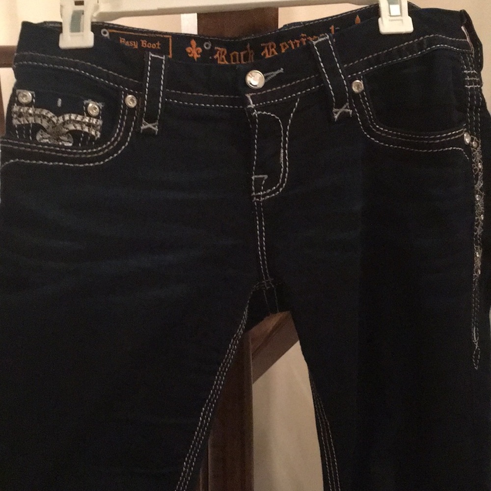 Rock Revival dark wash jeans, ‘easy-bootcut’