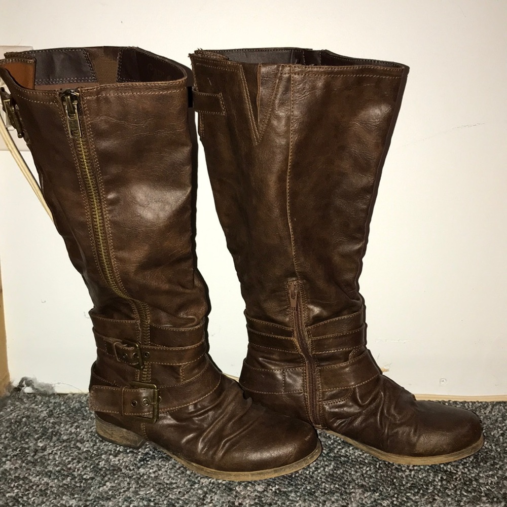 Brand NEW Brown —WIDE—CALF Riding boots