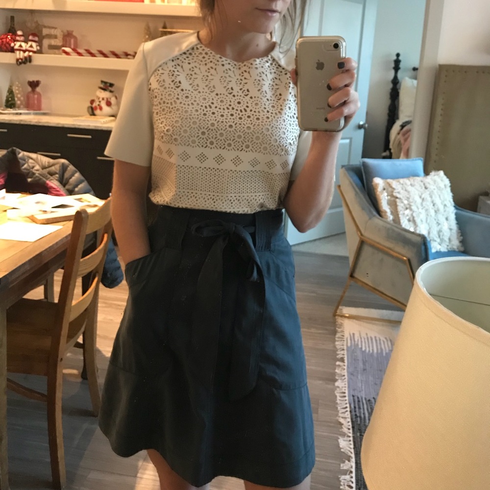 Laser Cut Vegan leather Dolce Vita top