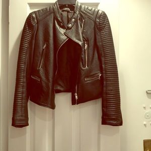 ZARA faux leather jacket