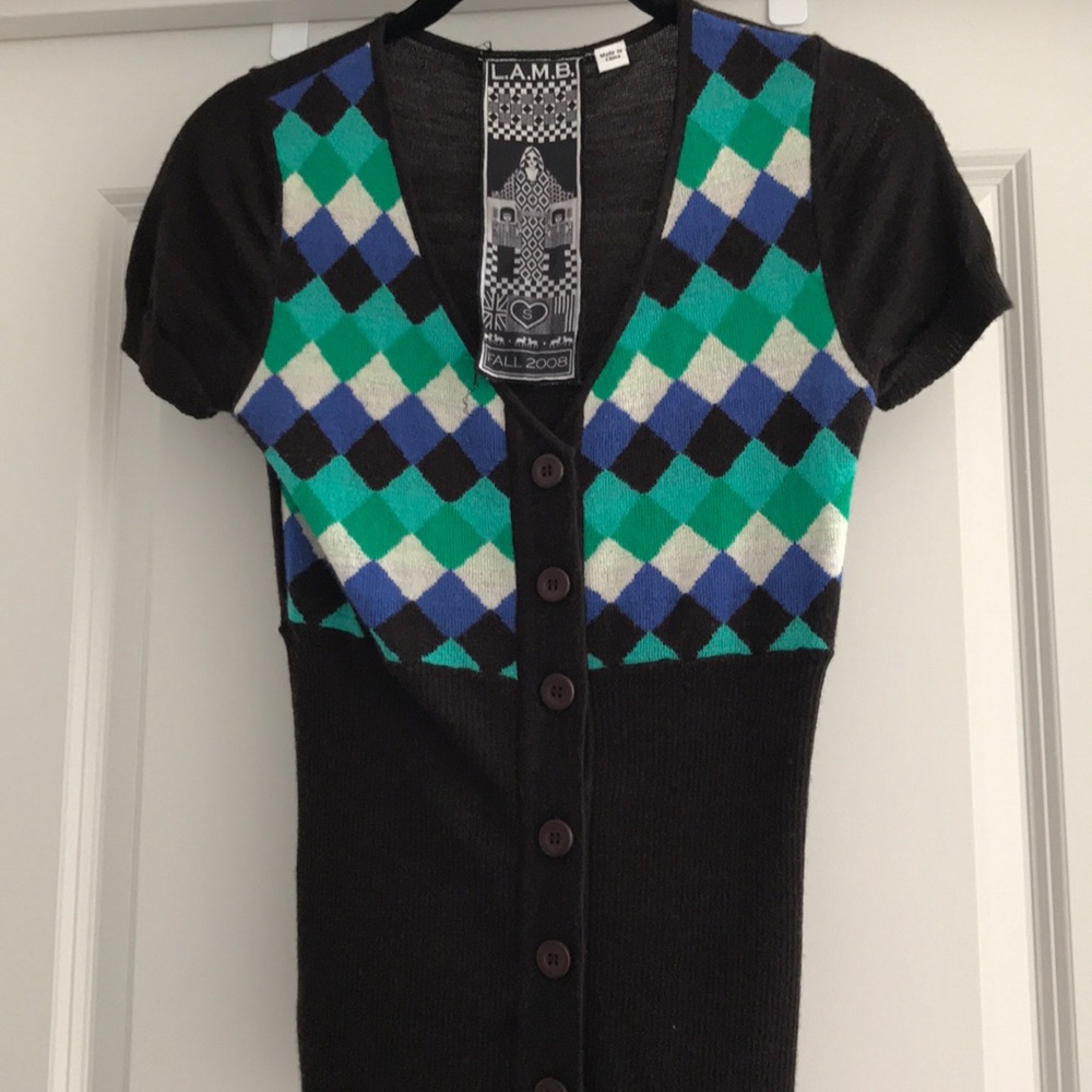 L.A.M.B. Brand knit top. Sz S