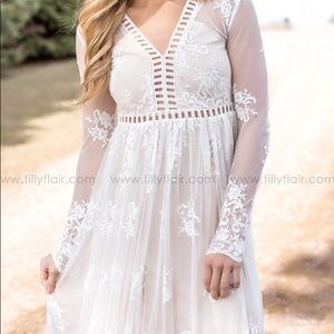 Filly Flair Eternal Love Lace Cut Out Maxi Dress