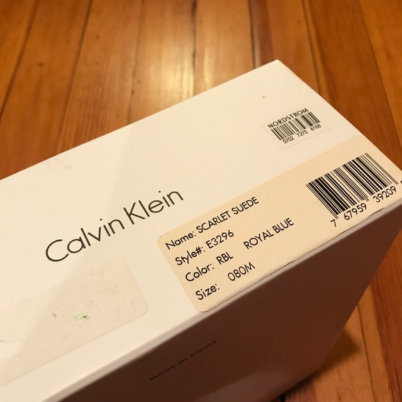 Calvin Klein Blue Suede Platform Shoes! - Picture 4 of 4