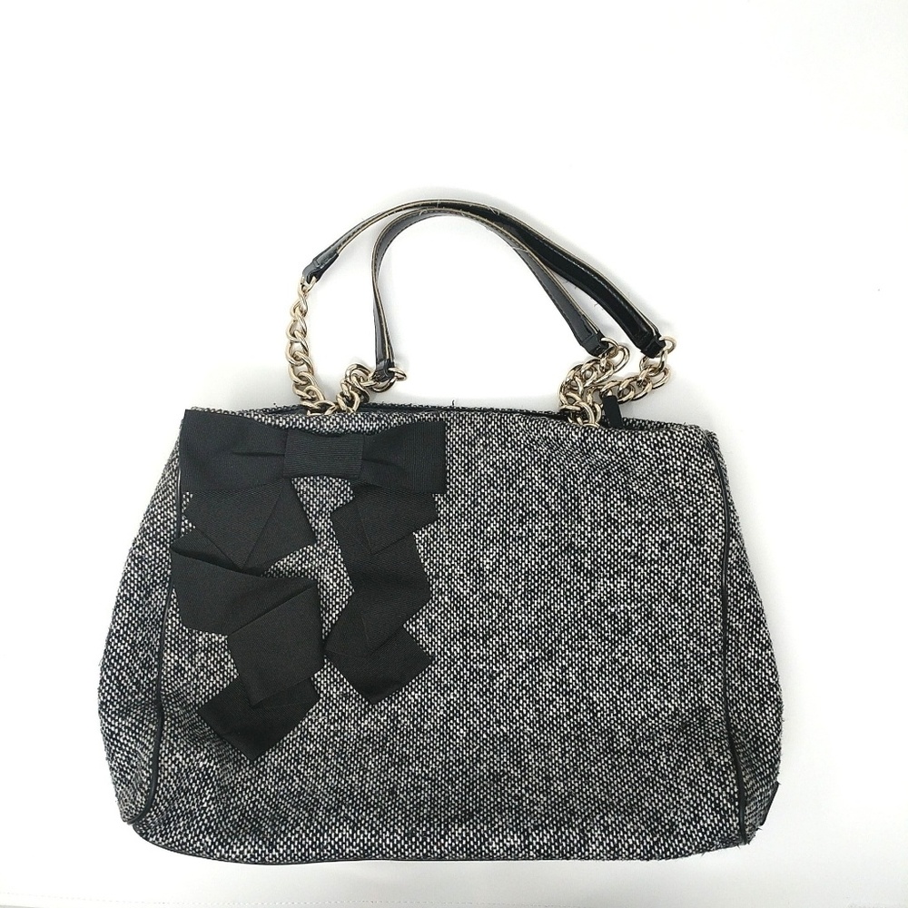Kate Spade Purse Chain Bow Pepper Black