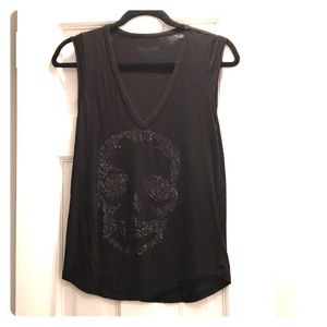 Zadig & Voltaire Sleeveless Skull Top