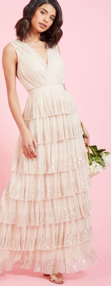 ModCloth Tiered Wedding Gown