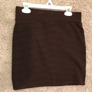 Brown Mini Skirt