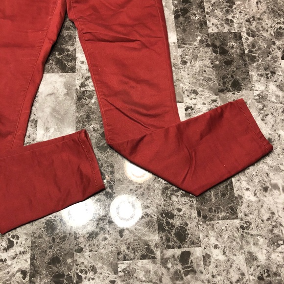 Burgundy Skinny Jeans Size 3 - Picture 4 of 8