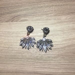 Henri Bendel Gunmetal Waldorf Earrings