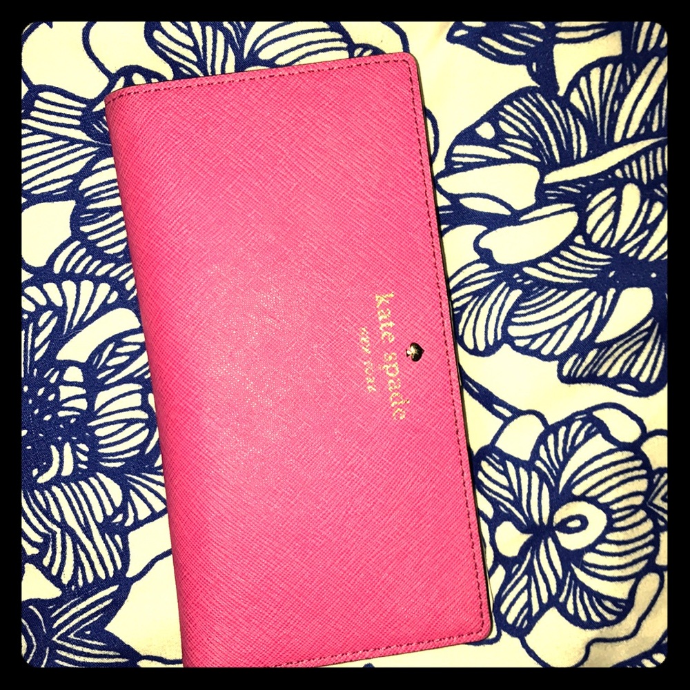 Kate spade hot pink wallet