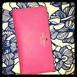 Kate spade hot pink wallet