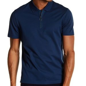 Vince trim fit zip polo