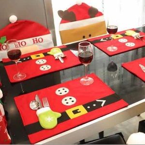 New 4x Christmas Placemats Table