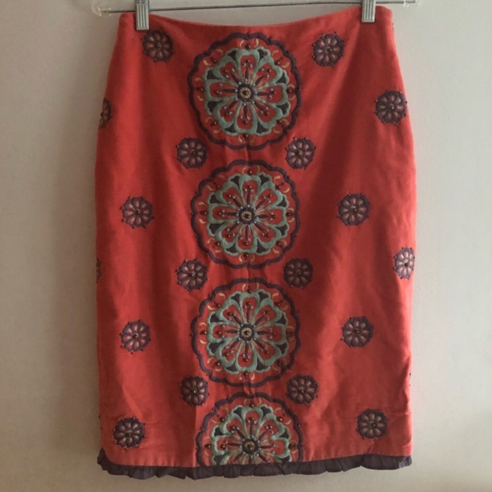 Fei Corduroy Pencil Skirt