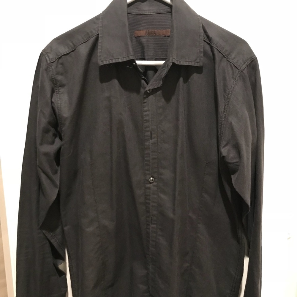 Men's Reiss Dark Grey Dress Shirt