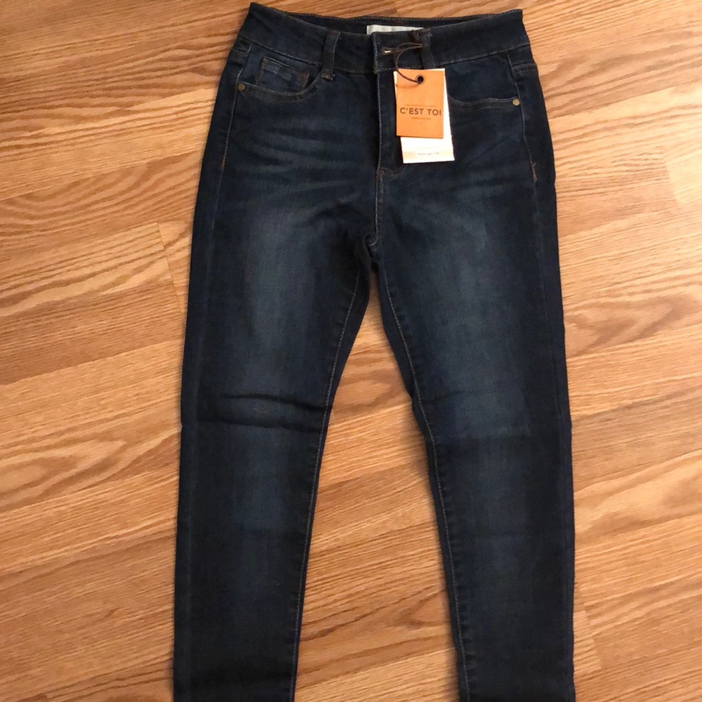 Dark wash fashion nova jeans