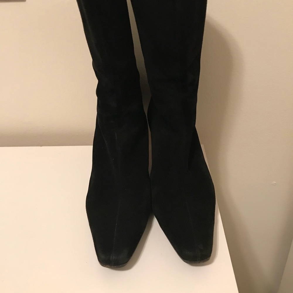Manola blahnik suede boots