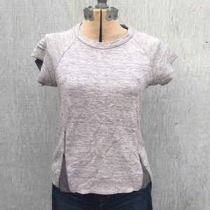 J Brand Heathered Gray Top with Zippers