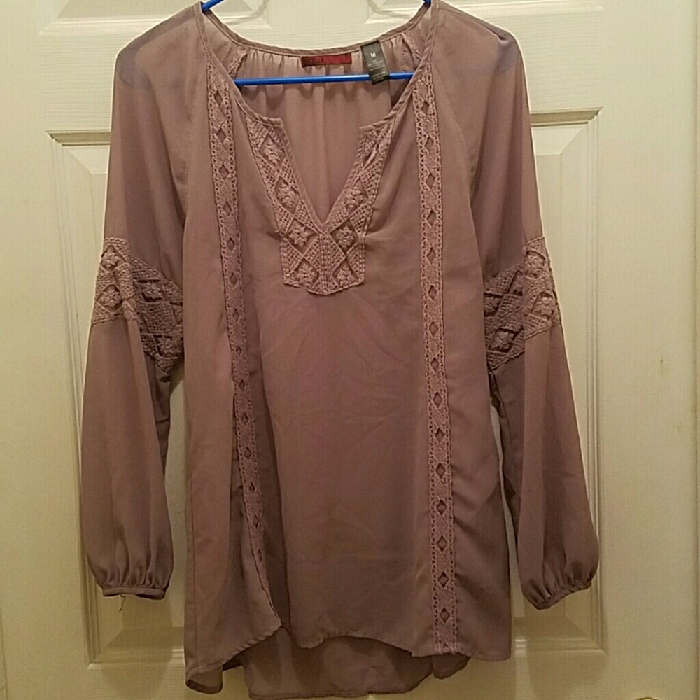 BKE Red Polyester blouse