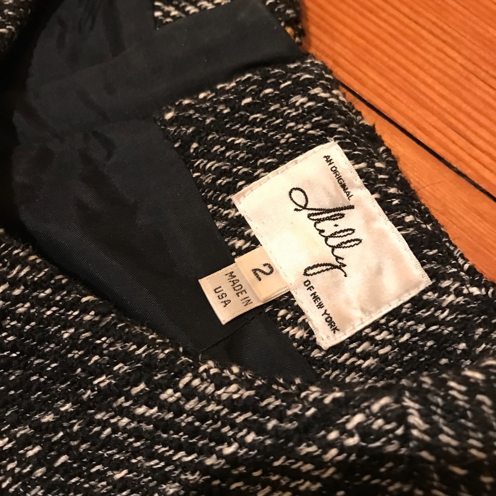 Milly tweed & suede bottom dress  Size 2 - Picture 2 of 4