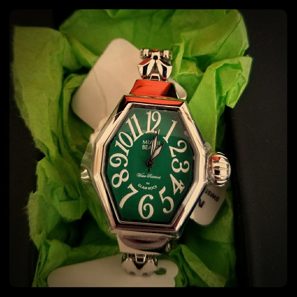 Miami Beach Art Deco Glam Rock woman's watch!