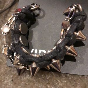 H&M spike and chain bracelet