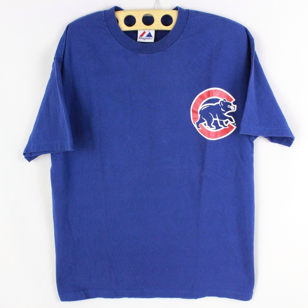 SOLD! - Chicago Cubs T-Shirt L Mens Short Sleeve WOOD