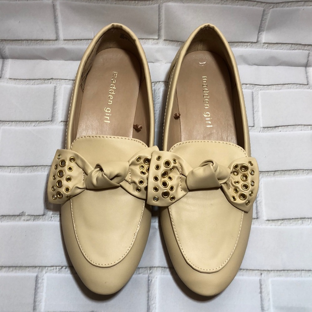 MMadden Girl Bow Tie Nude Flats