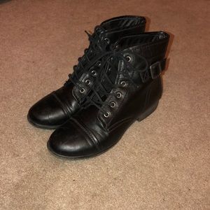 Madden Girl Black Booties