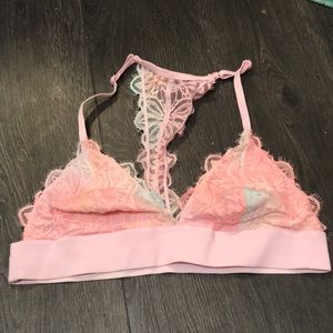 Pink unlined bralette