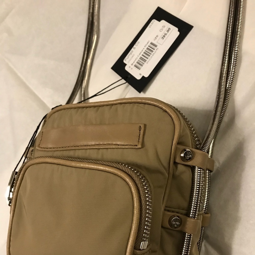 Alexander Wang Leather Trim Khaki Mini Brenda Bag
