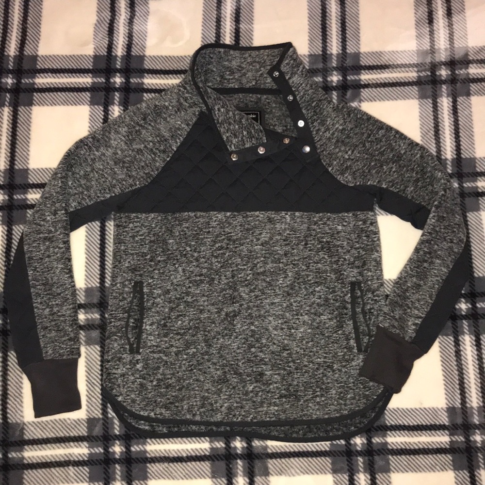 Abercrombie snap pullover fleece