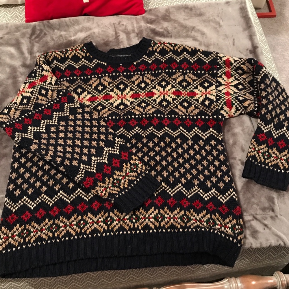 Vintage Christmas sweater!! XL Abercrombie
