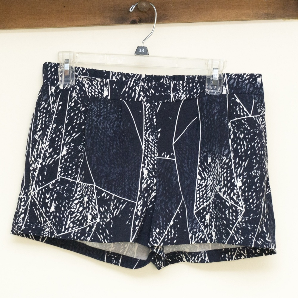 Navy abstract shorts