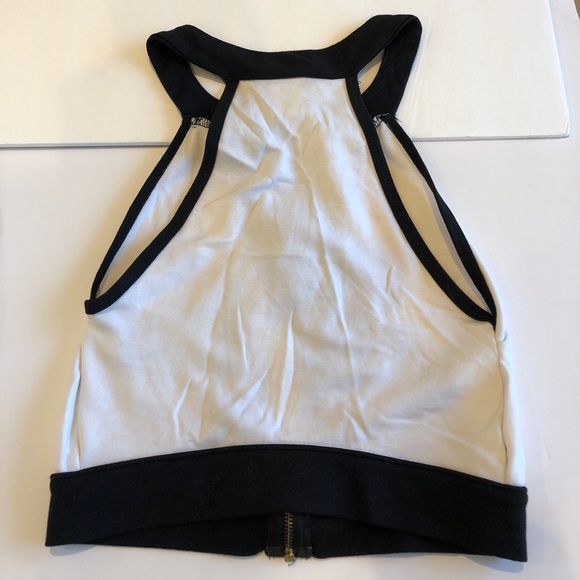 🔥Crop top white and black w front sexy mesh - Picture 7 of 7